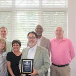 Award Recipient John Walsh,Dean Grant, and the College Advisory Committee Members